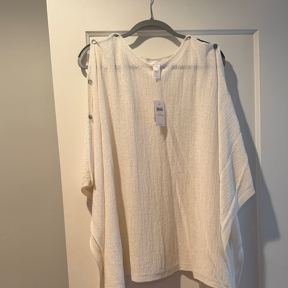 J. Jill Cream Poncho